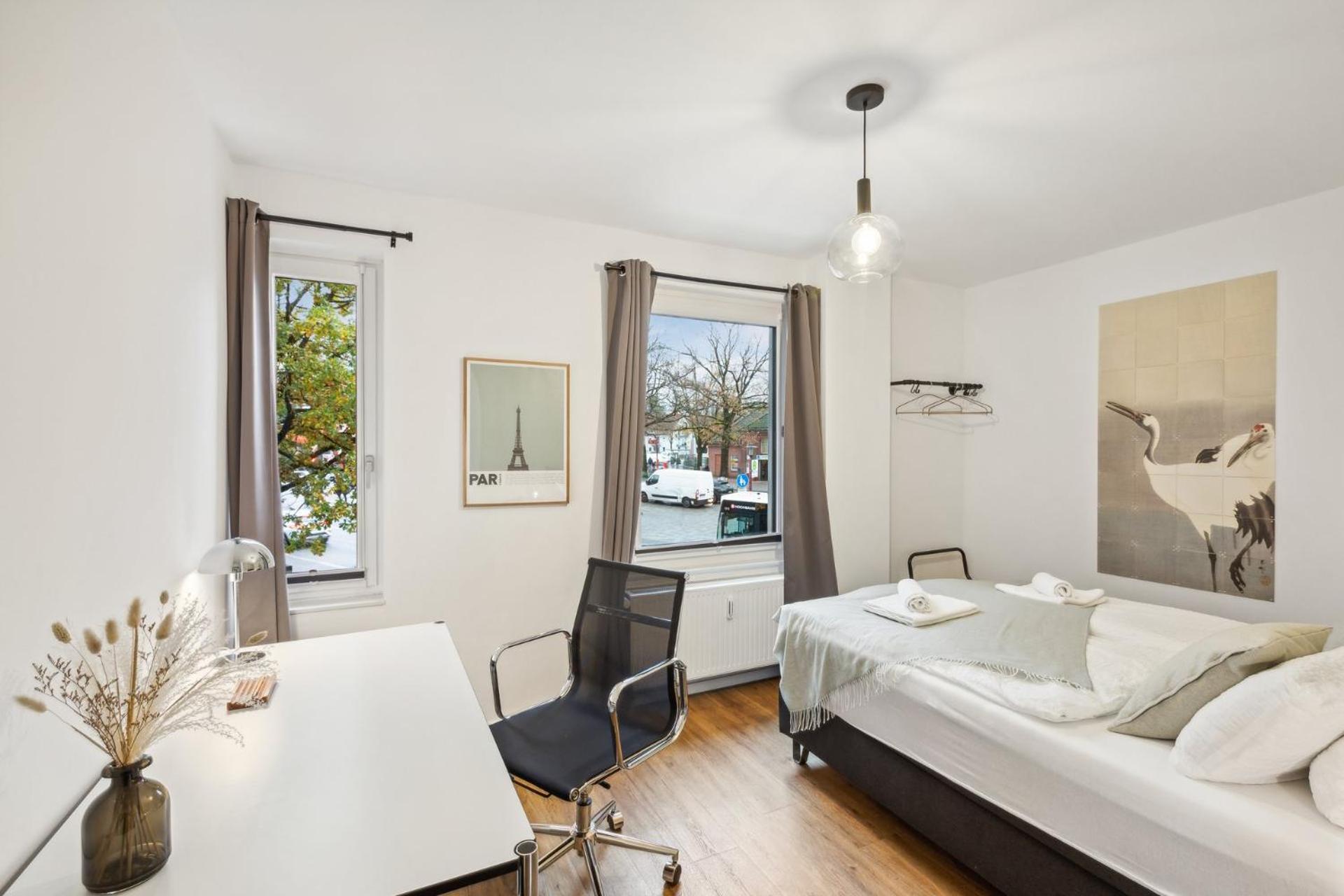Business Apartment Kranich: 3 Zimmer, Top Infrastrukturlage Hh Langenhorn, Naehe Airport Hamborg Eksteriør billede