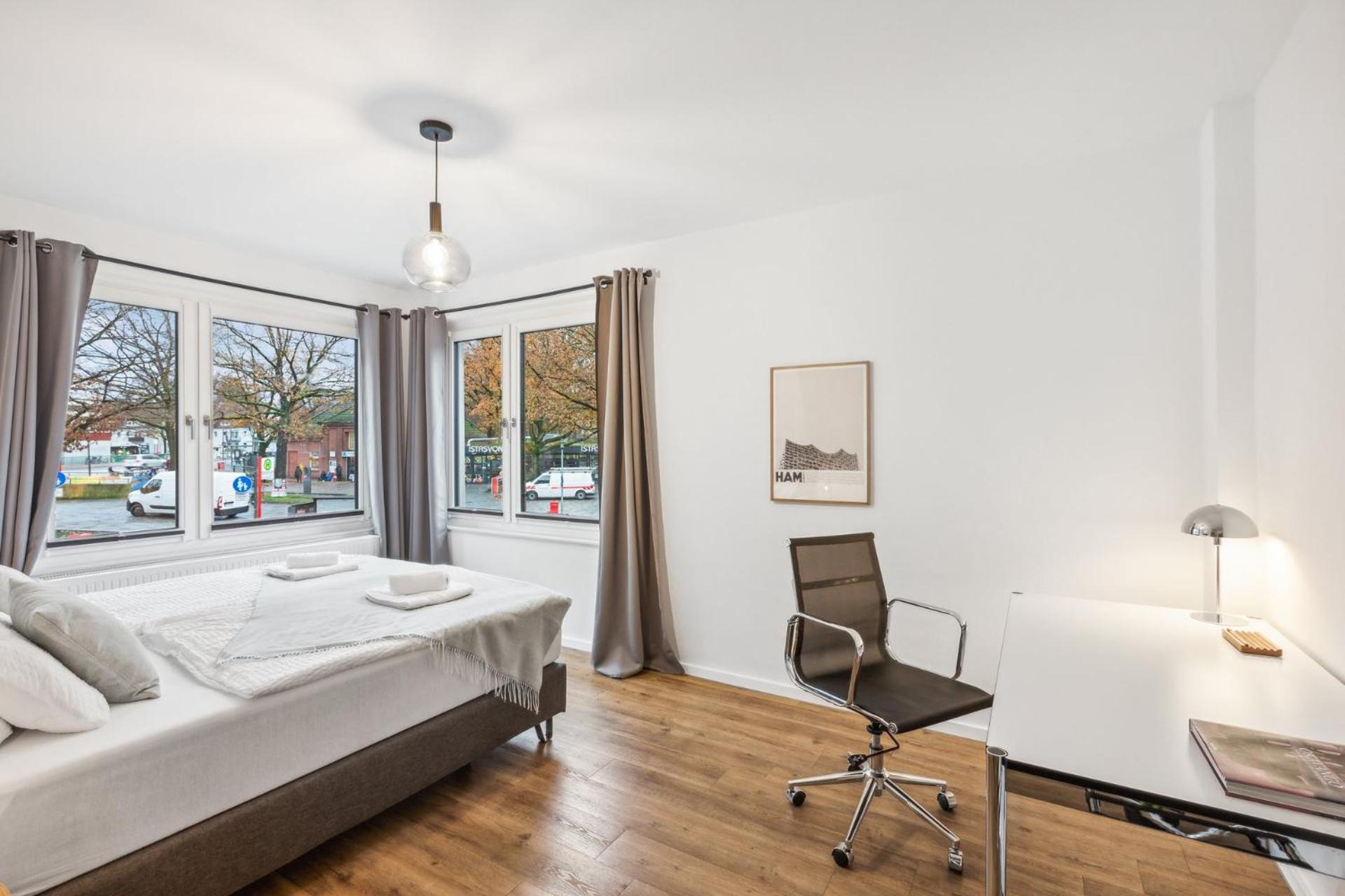 Business Apartment Kranich: 3 Zimmer, Top Infrastrukturlage Hh Langenhorn, Naehe Airport Hamborg Eksteriør billede